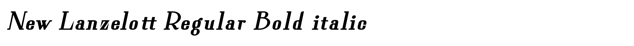 New Lanzelott Regular Bold italic image