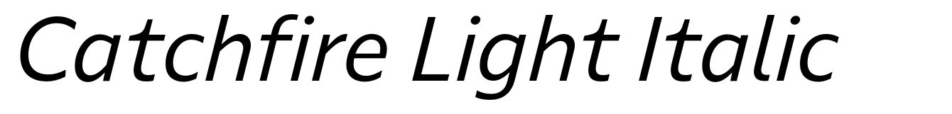 Catchfire Light Italic