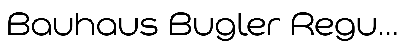 Bauhaus Bugler Regular