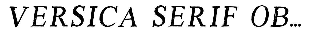 Versica Serif Oblique Tracked