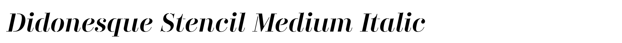 Didonesque Stencil Medium Italic image
