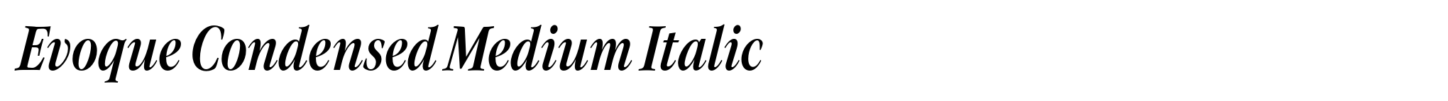 Evoque Condensed Medium Italic image