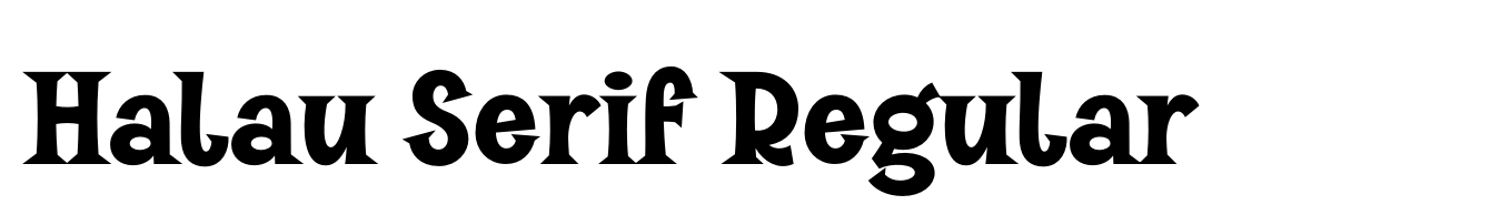 Halau Serif Regular