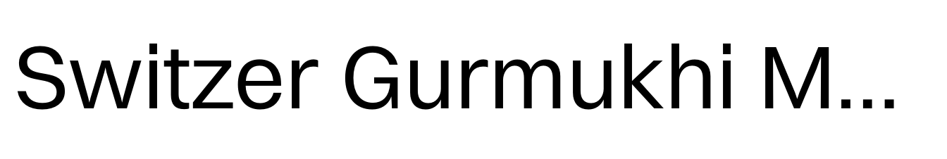 Switzer Gurmukhi Medium