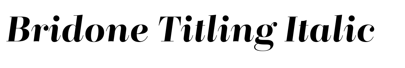 Bridone Titling Italic