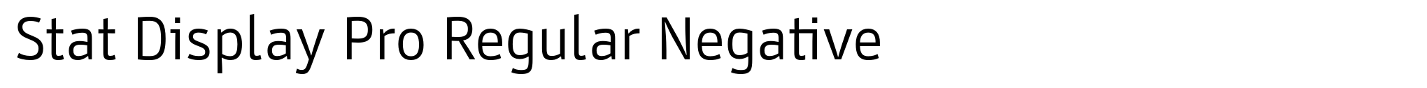 Stat Display Pro Regular Negative image