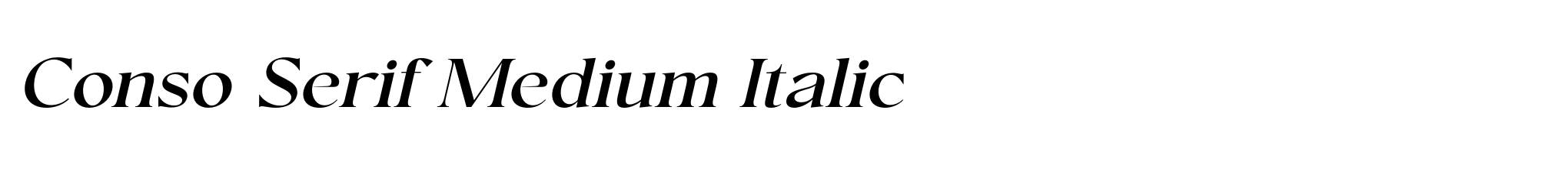 Conso Serif Medium Italic image