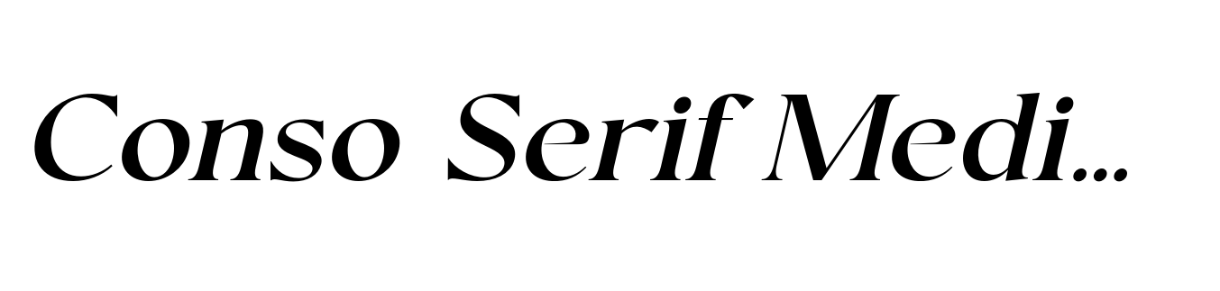Conso Serif Medium Italic
