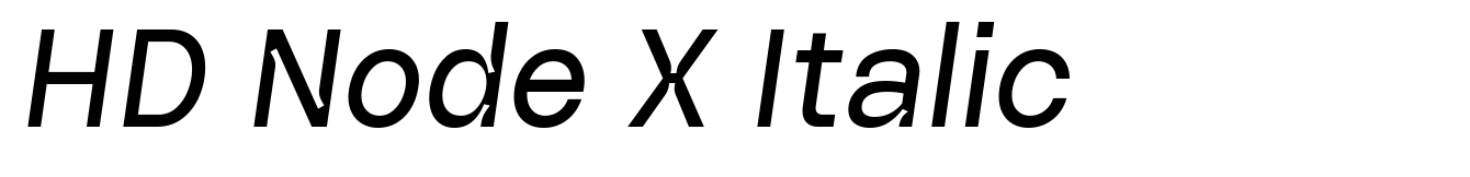 HD Node X Italic