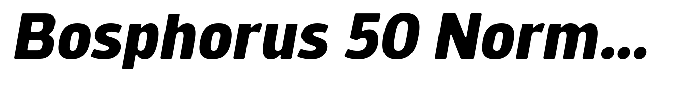 Bosphorus 50 Normal 55 Bold Italic