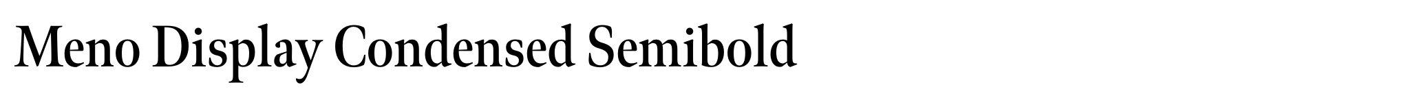 Meno Display Condensed Semibold image