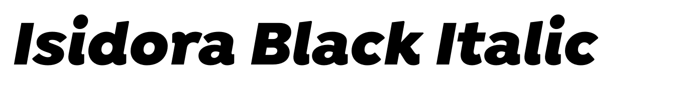 Isidora Black Italic