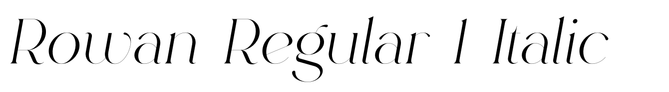 Rowan Regular 1 Italic