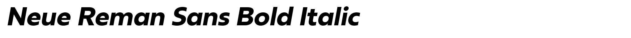 Neue Reman Sans Bold Italic image