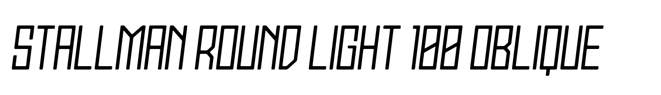 Stallman Round Light 100 Oblique