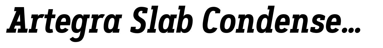 Artegra Slab Condensed SemiBold Italic