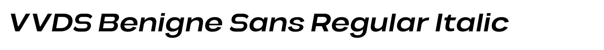 VVDS Benigne Sans Regular Italic image