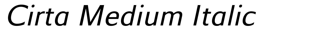 Cirta Medium Italic