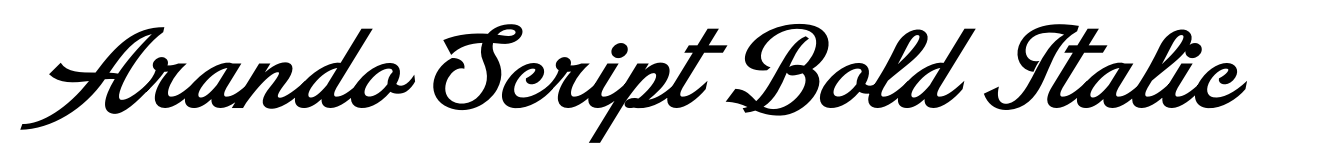 Arando Script Bold Italic