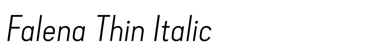 Falena Thin Italic