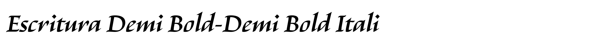 Escritura Demi Bold-Demi Bold Itali image