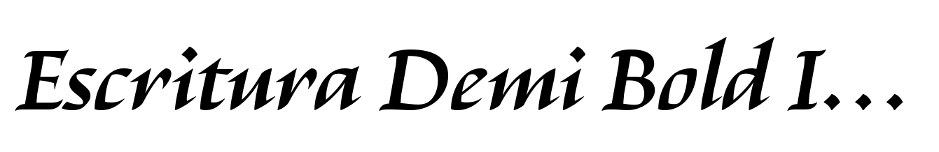 Escritura Demi Bold Italic