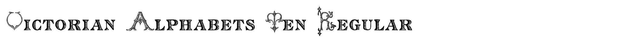 Victorian Alphabets Ten Regular image