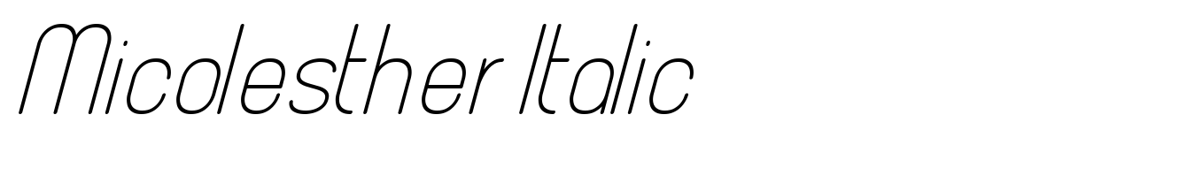 Micolesther Italic