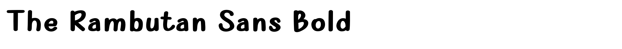 The Rambutan Sans Bold image