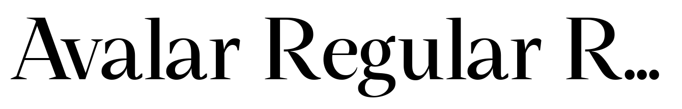 Avalar Regular Regular
