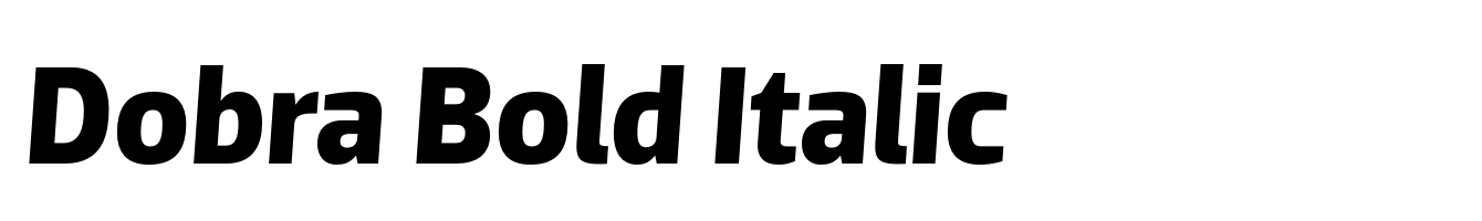 Dobra Bold Italic