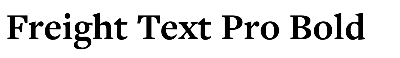 Freight Text Pro Bold