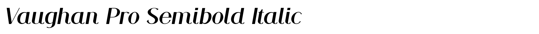 Vaughan Pro Semibold Italic image