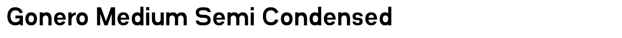 Gonero Medium Semi Condensed image