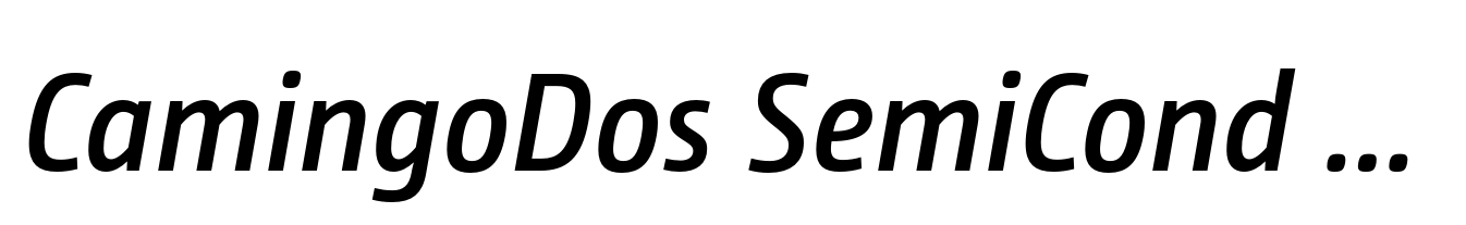 CamingoDos SemiCond Semi Bold Italic
