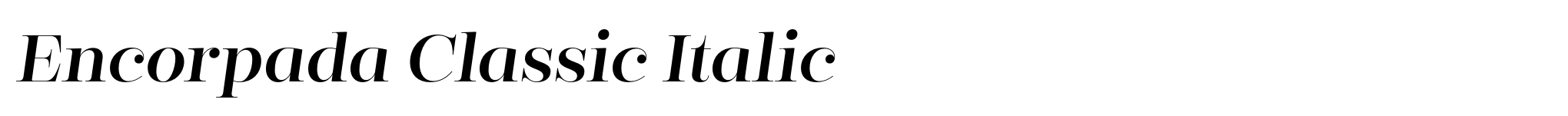 Encorpada Classic Italic image