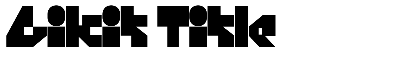Gikit Title Font | Webfont & Desktop | MyFonts