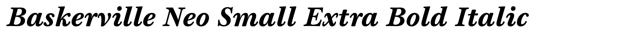 Baskerville Neo Small Extra Bold Italic image