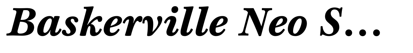 Baskerville Neo Small Extra Bold Italic