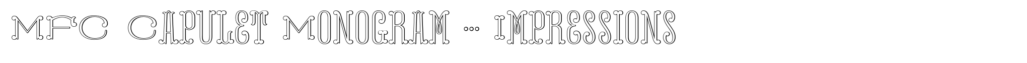 MFC Capulet Monogram 250 Impressions image
