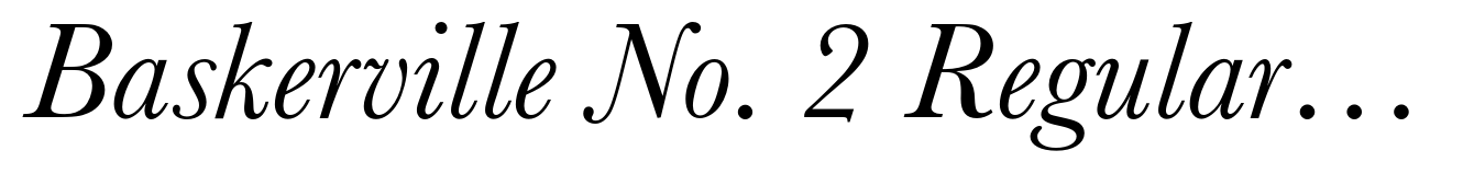 Baskerville No. 2 Regular Italic