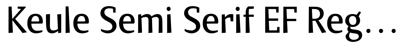 Keule Semi Serif EF Regular
