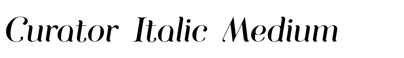 Curator Italic Medium