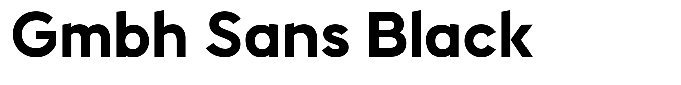 Gmbh Sans Black Font | Webfont & Desktop | MyFonts