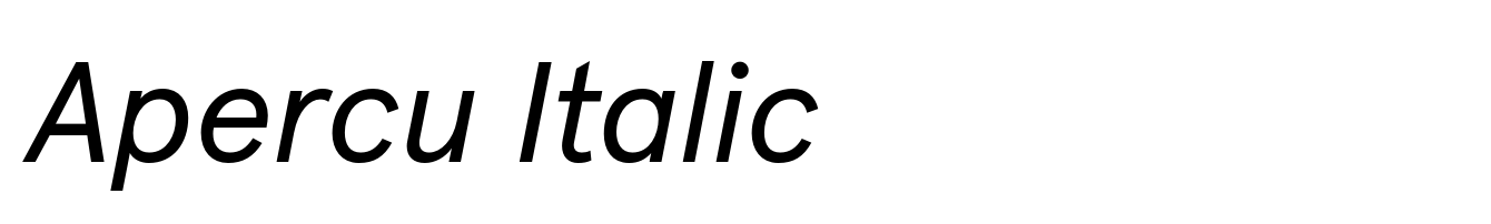 Apercu Italic
