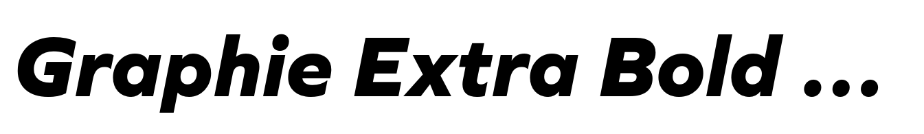 Graphie Extra Bold Italic