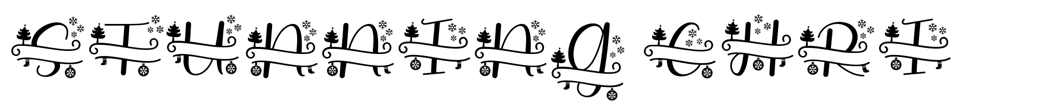 Stunning Christmas Monogram image