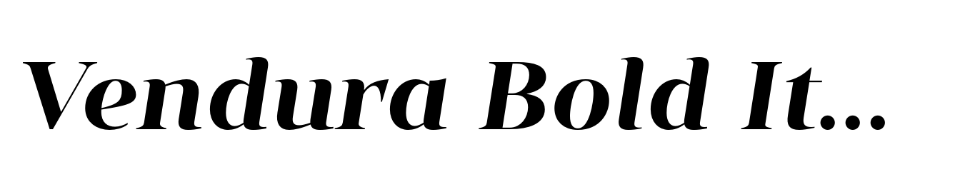 Vendura Bold Italic