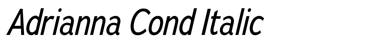 Adrianna Cond Italic