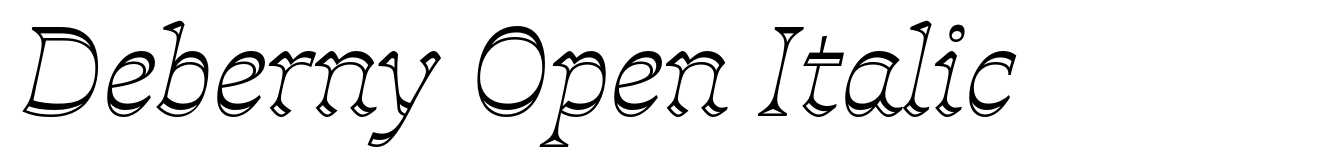 Deberny Open Italic